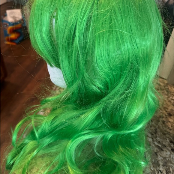 New in Package Long Curly Natural Hair Cosplay Wig with Bangs Colorful Halloween - Picture 6 of 8